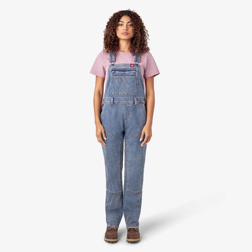 Work brace overall - FB839 - DICKIES - denim / women's / green
