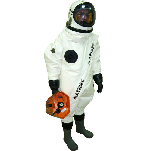 Work coveralls - ERGOLIER  - MATISEC - chemical protection / unisex / orange