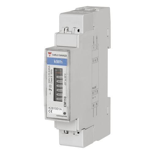 Single-phase electric energy meter - EM110DINAV81XO1X - CARLO GAVAZZI - DIN rail