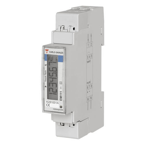 Single-phase electric energy meter - EM111DINAV51XS1X - CARLO GAVAZZI - DIN rail / Modbus