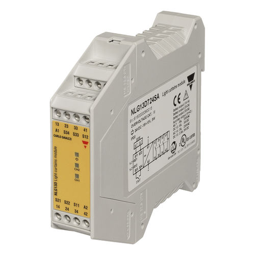 Safety light curtain - NLG13D724SA - CARLO GAVAZZI - multibeam / through-beam / compact