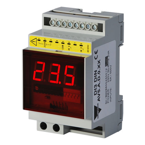 AC panel meter - DI3DINAV1AA0XX - CARLO GAVAZZI - digital / DIN rail / compact