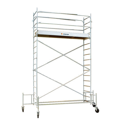 Mobile scaffolding tower - JUNIOR 250 - TUBESCA - facade / modular / galvanised steel