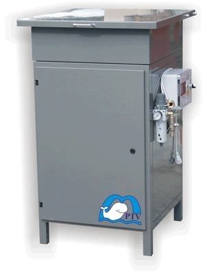 Storage tank - 800 x 800 x 1 200 mm | - PTV spol. sr.o. - abrasive / for water-jet cutting machines / metal