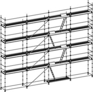Mobile scaffolding - A10 089 -5 - BELLEGROUP - facade / modular