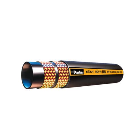 Hydraulic hose assembly - 462 series - Parker Polyflex Division - Europe - steel / medium-pressure