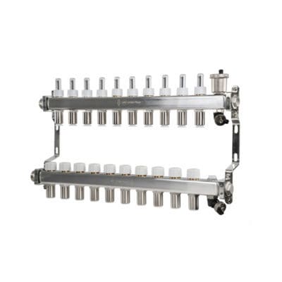 Multi-channel manifold - JGUFHMAN series - JOHN GUEST - stainless steel / for temperature control circuits / pre-assembled