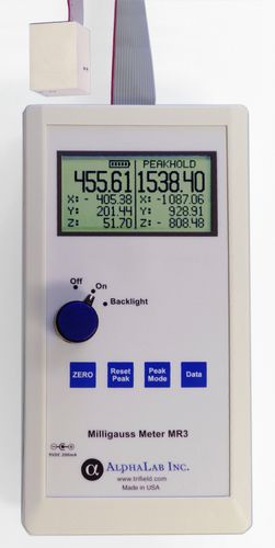 Portable gaussmeter - MR3 - AlphaLab Inc. - USB