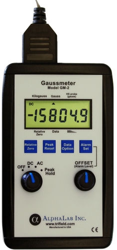 Portable gaussmeter - GM2  - AlphaLab Inc. - USB