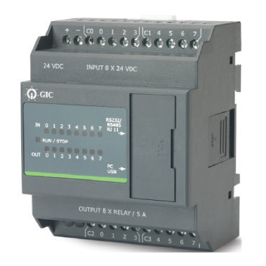 Compact PLC - PC10ED08001N - General Industrial Controls (P) Ltd. - mini / digital input / Modbus RTU