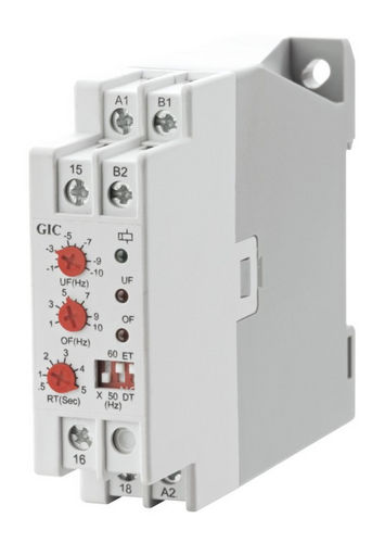 Under-frequency monitoring relay - 5 - 135 Hz - General Industrial Controls (P) Ltd. - over-frequency / AC / DIN rail