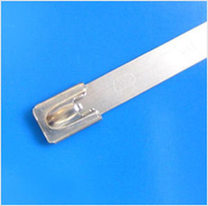 Stainless steel cable tie - Nelco Products - self-anchoring