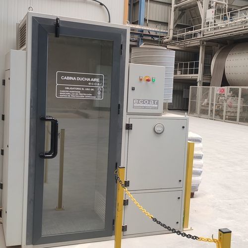 Dust removal shower cubicle - CDA-1PA-S - ecologia de aire-agua (ecoar) - floor-standing / air