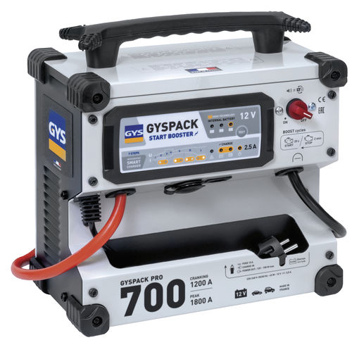 Motorcycle battery charger-booster - GYSPACK PRO 700 - GYS - for car / 12 V / professional