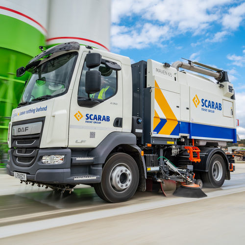 Truck-mounted mechanical sweeper - Maven 65 - Scarab Sweepers - street / diesel / combustion engine