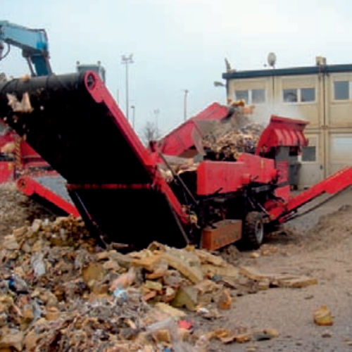 Mobile screening machine - HZ 16 - HAMMEL Recyclingtechnik GmbH - drum / for waste / for wood