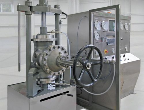 Vertical test bench - VCB30-S - Ventil Test Equipment BV - pressure / PC-controllable / shut-off valve