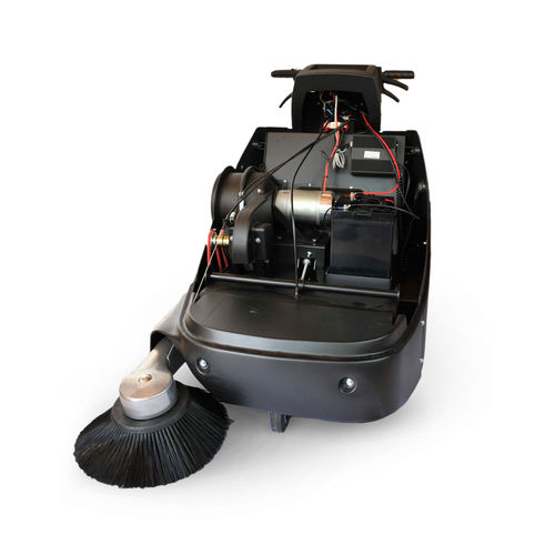 Walk-behind sweeper - FLASH650B - MAZZONI - battery-powered / compact