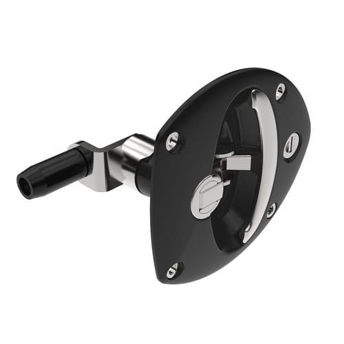 Flush handle - 272021-02-S - Industrilas - padlock / stainless steel / T-shaped