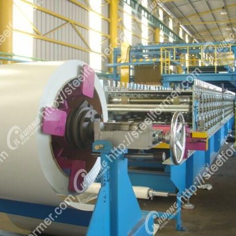 EPS sandwich panel production line - IKEP-RF-4R - IL KWANG METAL FORMING Company - continuous