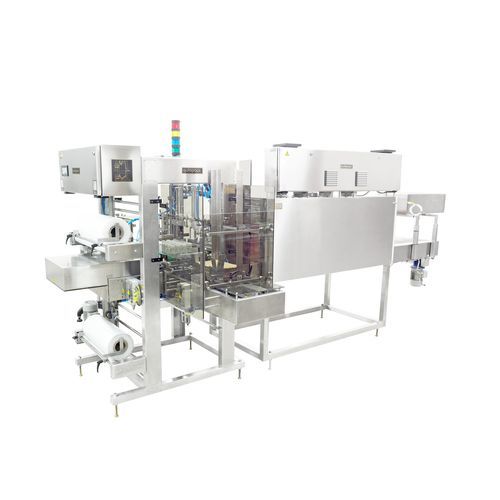 Automatic shrink wrapping machine - SLC - Autopack Co., Ltd. - for plastic bottles / with sealing bar / for heat-shrink films