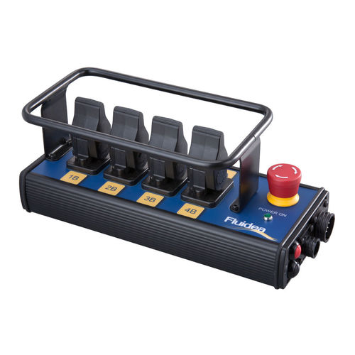 5-button pendant station - PU1 - FLUIDEA - IP65 / emergency stop
