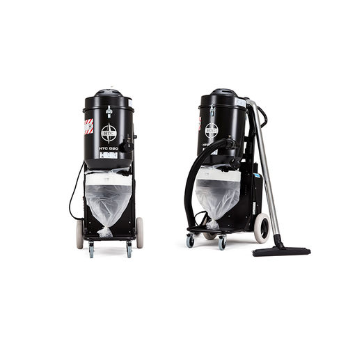 Industrial dust extractor - HTC D20 - HTC Professional Floor Systems - dry / electric / wheel-mounted