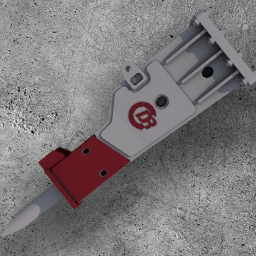 Hydraulic rotary hammer - DSB & DFX-Series - Demarec - for construction site