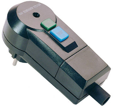 Electrical plug with integrated circuit breaker - 30 mA - as - Schwabe GmbH