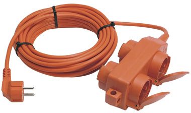 Electric with multiple outlets extension cord - 16 A, 230 V, 10 m - as - Schwabe GmbH