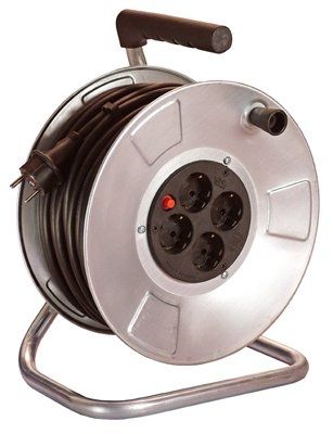Cable reel - H05VV-F 3G1,5 - as - Schwabe GmbH - manual / transportable / metal