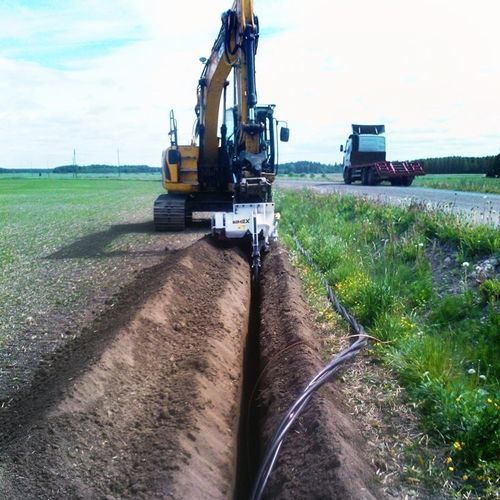 Chain trencher - CHD 90B - Simex S.r.l - rubber-tired