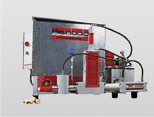 Wood briquette press - RB 20 SV - 60 SV series - Reinbold Entsorgungstechnik - hydraulic