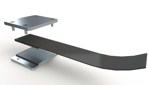 Coating clamping plate - XL series  - Keiper GmbH & Co.KG - steel / aluminum / stainless steel