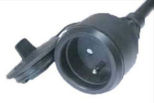 IP44 electrical socket - K03-BKS - Müller Plastik GmbH - splash-resistant / 2-pole / CEE