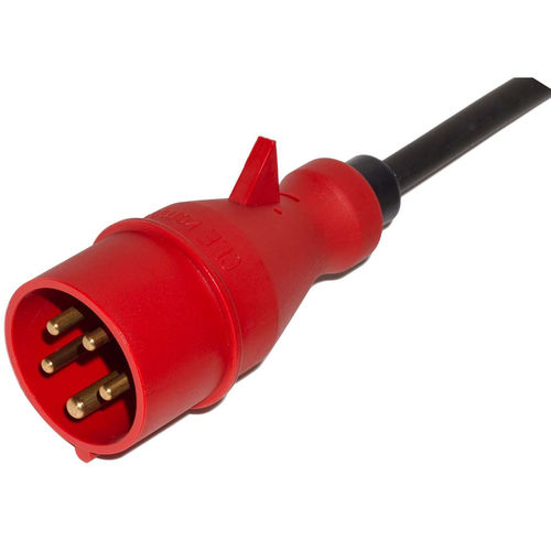 IP44 electrical plug - M016. Series - Müller Plastik GmbH - heavy-duty / 5-pole / three-phase