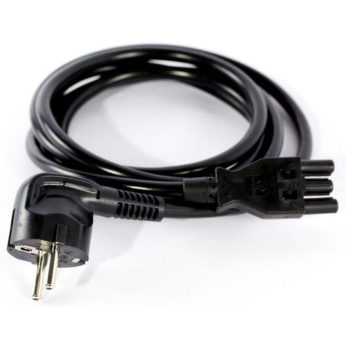Power cord with plug - Qneqt PVC - Müller Plastik GmbH - with interlock system / halogen-free
