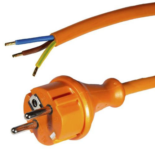 Power cord with plug - 2614, 2624 Series - Müller Plastik GmbH