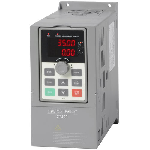 Single-phase frequency inverter - ST500 230V - Sourcetronic GmbH - digital display / Modbus / DIN rail mounted