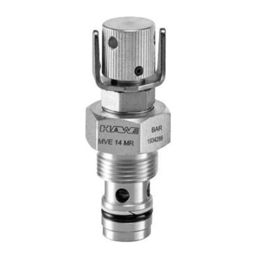 Hydraulic system pressure-limiting valve - MVE series - HAWE Hydraulik SE - standard / sequence / direct-operated