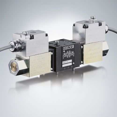 Spool hydraulic directional control valve - NSWP 2 series - HAWE Hydraulik SE - solenoid-operated / proportional / compact