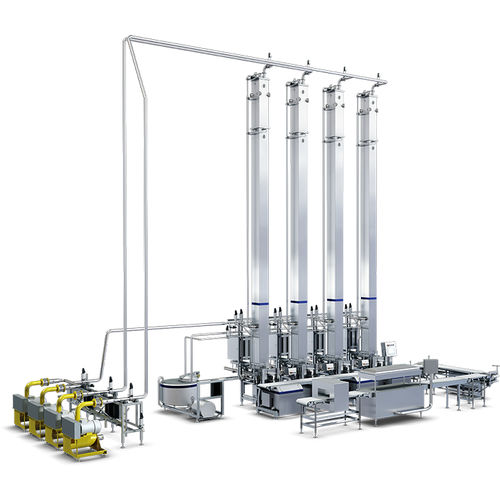 Vertical cheese press - Blockformer system 6 - Tetra Pak - pneumatic