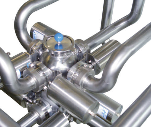 Ball valve - Armaturenwerk Hötensleben GmbH - pneumatically-operated / transfer
