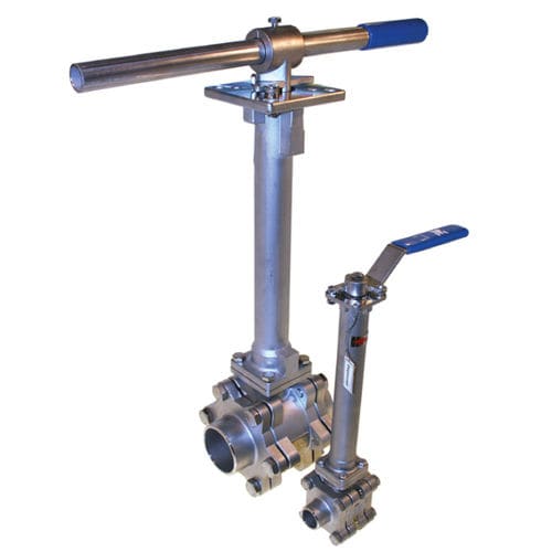 Cryogenic valve - 1380 - Dansk Ventil Center A/S - ball / manual / for oxygen