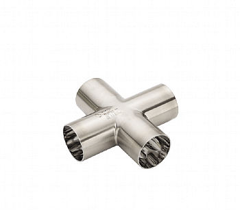 Pneumatic fitting - TEG9 series - EGMO LTD. - weld-on / cross / stainless steel