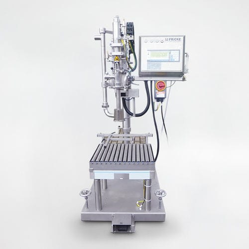 Semi-automatic filling machine - EFS 31 - FRICKE Abfülltechnik GmbH & Co. KG - pail / jug / canister