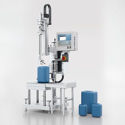 Semi-automatic filling machine - EFS 41 - FRICKE Abfülltechnik GmbH & Co. KG - pail / jug / canister