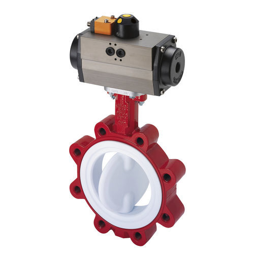 Butterfly valve - KG 8 - GEFA Processtechnik - pneumatically-operated / for water / flange