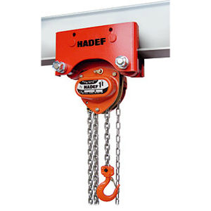 Manual chain hoist - 21/12 HR - HADEF - trolley
