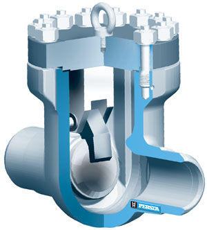 Swing check valve - 640 AA - Stahl-Armaturen PERSTA - flange